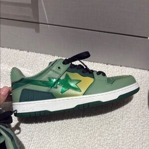 BAPE unisex Green Sneakers